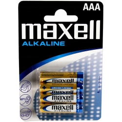 MAXELL baterie alkaliczne AAA LR03 4szt.