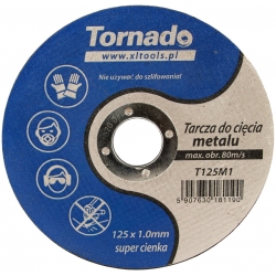 Tarcza do cięcia metalu TORNADO 125x1,0 płaska